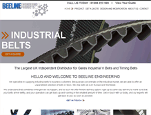 Tablet Screenshot of industrialbeltdrives.com